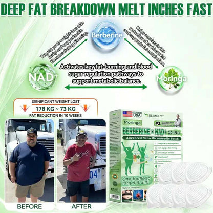 Official Store | Liveon® Moringa. Berberine x NAD+10-in-1 Advanced Nano Microneedle Patch CA Just once a day, visible changes in 7 days) For obesity, loose skin,diabetes, sleep apnea, joint issues, and more